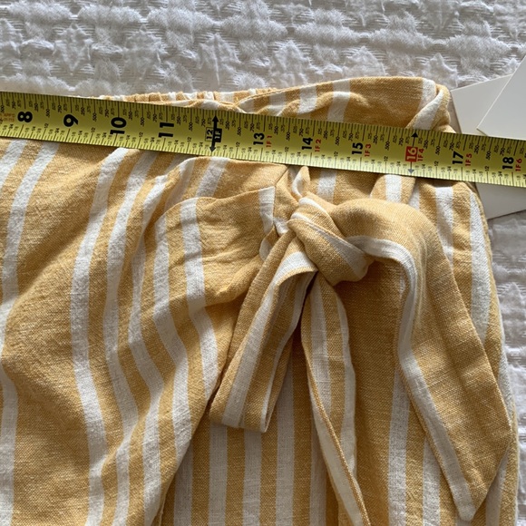 Ellen Tracy Marigold wrap skirt NWT size Large linen - Picture 9 of 10